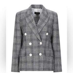 Isabel Marant Wool Blazer in Gray Prince of Wales Check Size FR40/US 8